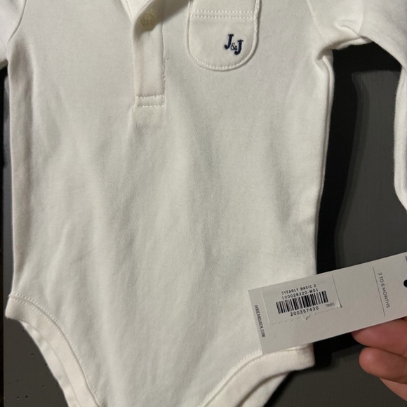 Janie and Jack White Long Sleeve One Piece! Brand new! - Picture 5 of 12